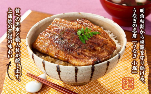 国産厳選鰻　明治初期創業「小堀」の上蒲焼（2尾セット）