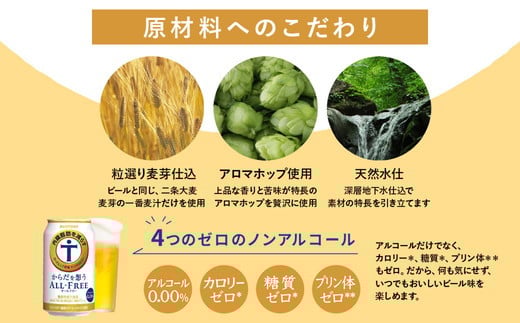 【2か月定期便】 サントリー　からだを想うオールフリー（350ml×48本）（高田屋本店）