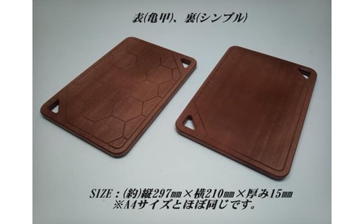 新素材アイセルウッド80！樹脂製薪割り台！刃物を傷めにくいちょうどいい硬さ！薪割り台(亀甲)