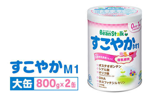 粉ミルク 雪印ビーンスターク すこやかM1 大缶800g×2缶セット/0ヶ月～1歳向け