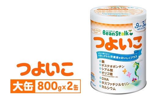 粉ミルク 雪印ビーンスターク つよいこ 大缶800g×2缶セット/9ヶ月頃～3歳向け