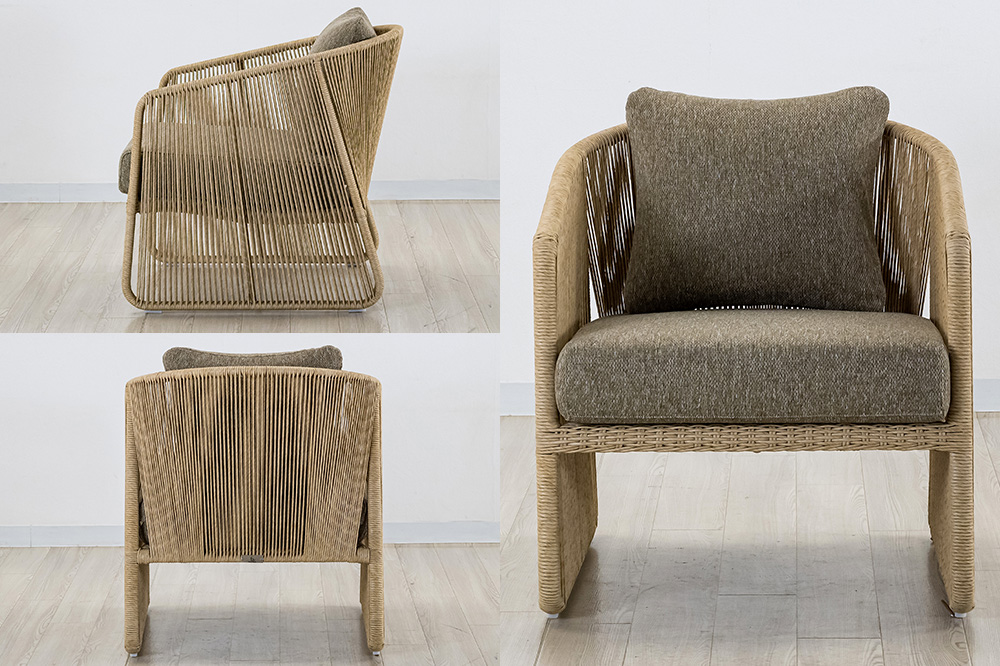 椅子 バーネスト LOUNGE CHAIR アルミニウムフレーム エコレーンファイバー