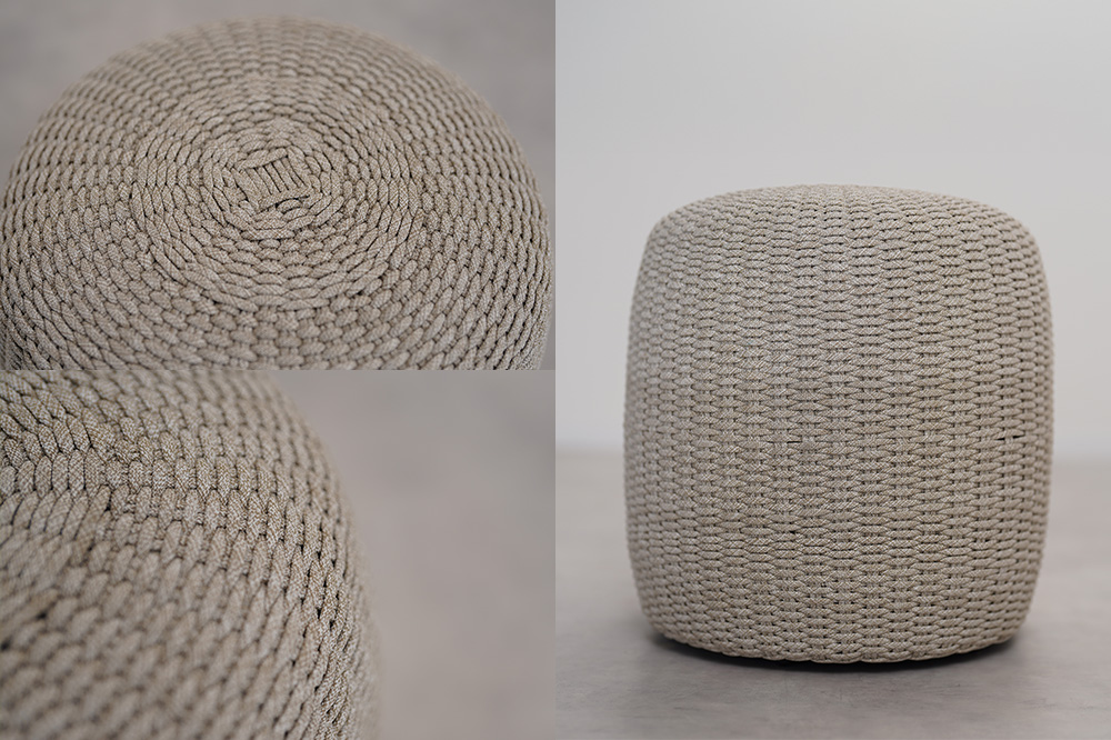 椅子 ヘイジー ムーンプーフ／シャンパーニュ アルミニウムフレーム ポリプロピレンロープ