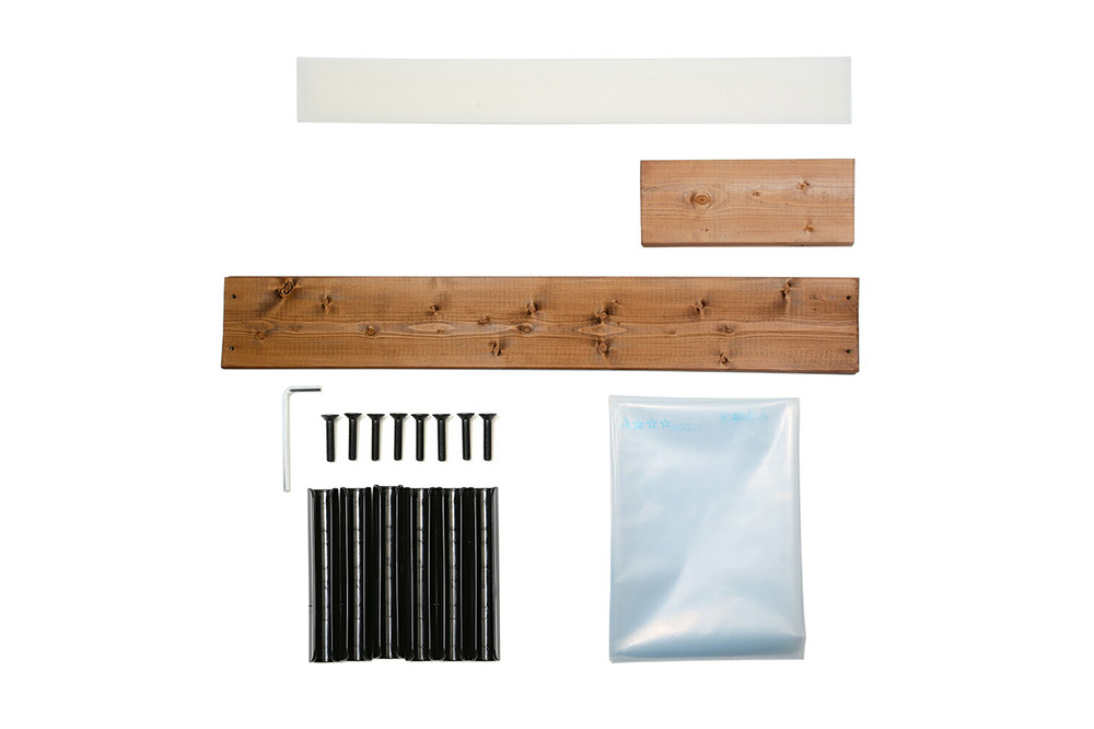 お手軽ビオトープ 池製作キット(W120×D45×H18.5cm) ブラウン