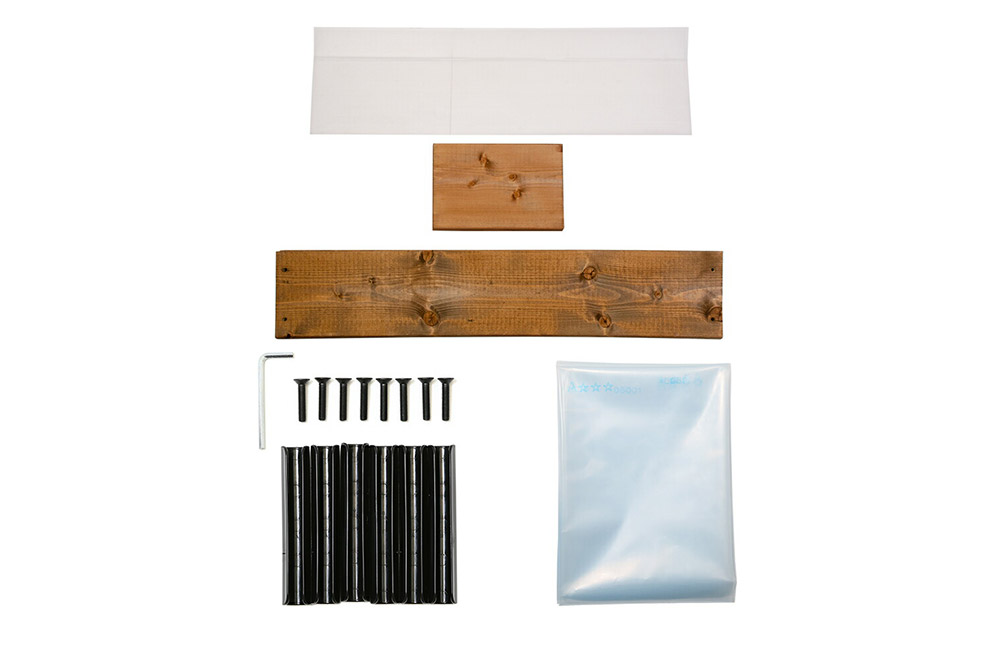 お手軽ビオトープ 池製作キット(W90×D30×H18.5cm) ブラウン