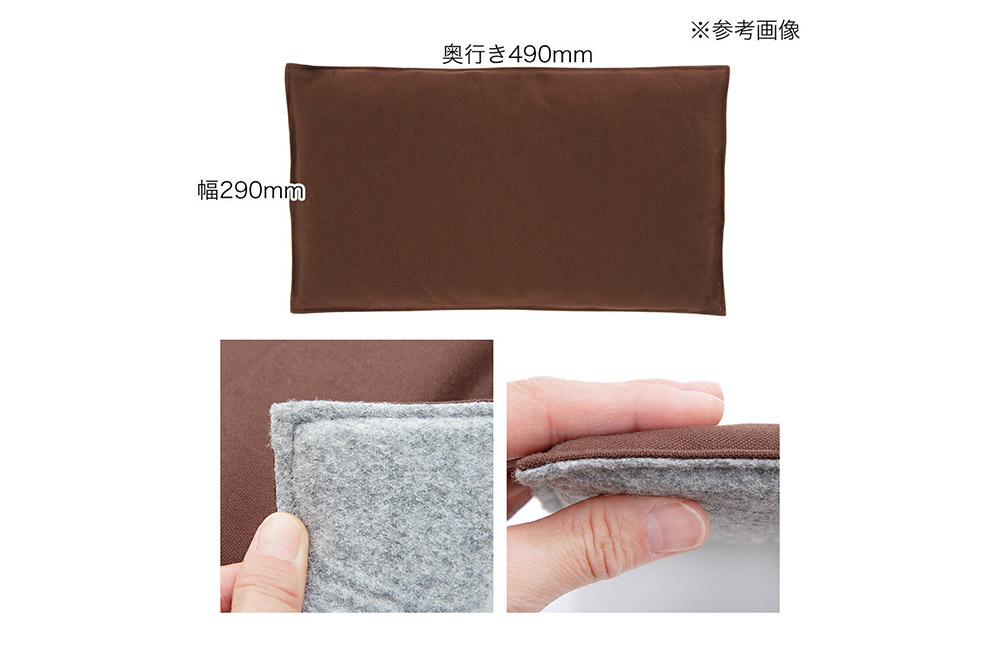 ペットキャリー用 クッションマット M ブラウン ハンドメイド 犬 猫