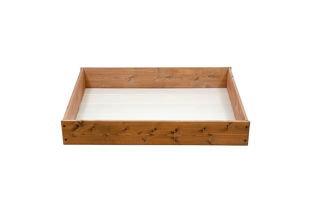 お手軽ビオトープ 池製作キット(W120×D90×H18.5cm) ブラウン