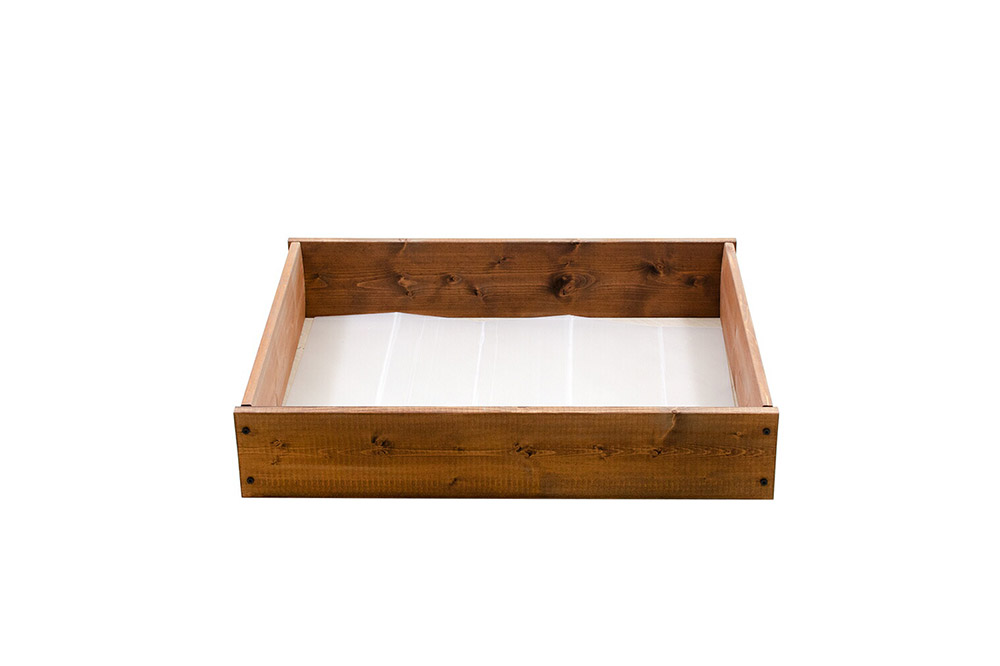 お手軽ビオトープ 池製作キット(W90×D60×H18.5cm) ブラウン