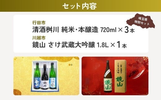 日本酒満足セット | 酒 お酒 日本酒 大吟醸 セット 埼玉県 埼玉県庁