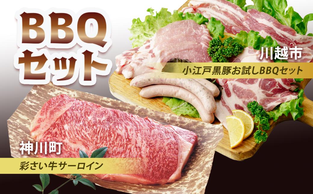 BBQ セット | 肉 お肉 牛肉 豚肉 サーロイン ステーキ ロース ロース肉 肩ロース カタロース バラ肉 バラ スライス 厚切り ソーセージ セット 埼玉県 埼玉県庁
