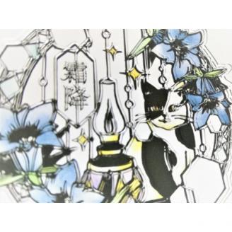 KOEDO川越硝子「切り絵ガラスアート」M(霜降)