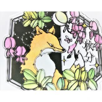 KOEDO川越硝子「切り絵ガラスアート」M(秋分)