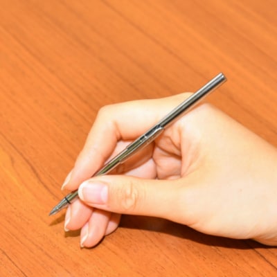 プラチナ万年筆　ミニサイズシャープペン　シルバー