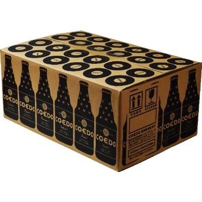 コエドビール 漆黒-Shikkoku- 333ml 瓶　24本入り