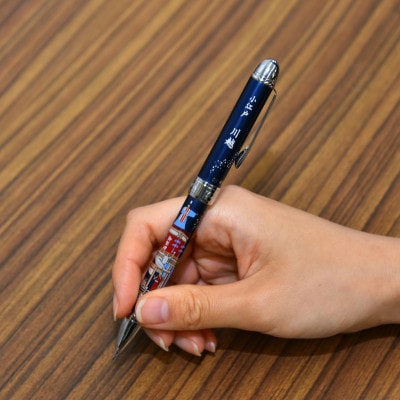 セーラー万年筆　優美蒔絵複合筆記具(2色ボールペン+シャープペンシル)小江戸川越　山車