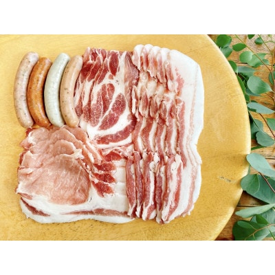 【小江戸黒豚】 ご自宅用・使いやすい3mmスライス＆ソーセージセット【配送不可地域：離島】