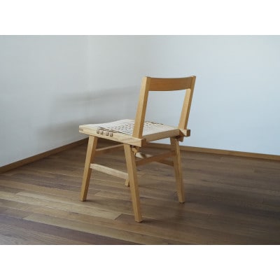 【UMEBACHI FURNITURE】 ペーパーコードチェア　国産クリ材　【申込後生産】