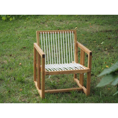 【UMEBACHI FURNITURE】 胡桃のロープチェア 　国産クルミ材 【申込後生産】