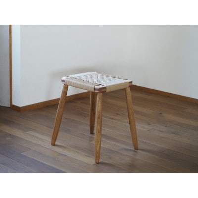 【UMEBACHI FURNITURE】 ペーパーコードスツール　1脚　スタッキング可　国産材使用