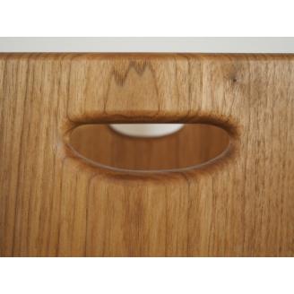 【UMEBACHI FURNITURE】 数量限定　くるみ材の箱いす 1台　子供イス　踏み台　国産材