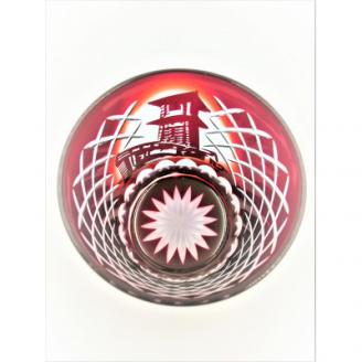 KOEDO川越硝子『川越切子「時の鐘矢来(銅赤)」』