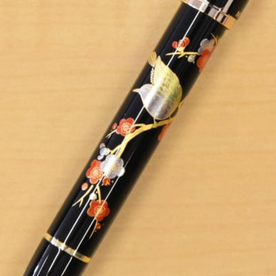 プラチナ万年筆　ダブルアクション R3　近代蒔絵 『梅に鶯』