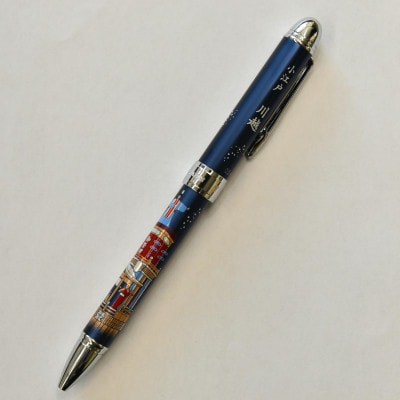 セーラー万年筆　優美蒔絵複合筆記具(2色ボールペン+シャープペンシル)小江戸川越　山車