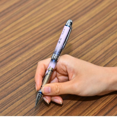 セーラー万年筆　優美蒔絵複合筆記具(2色ボールペン+シャープペンシル)小江戸川越　時の鐘ピンク