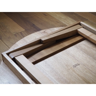 【UMEBACHI FURNITURE】 胡桃のちゃぶ台　直径76cm　折り畳み　国産材　申込後生産