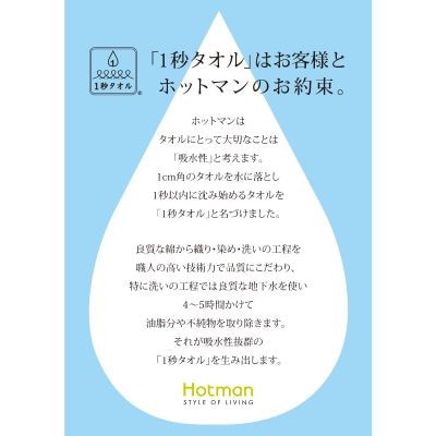 ホットマン1秒タオル　フェイスタオル2枚ギフトセット