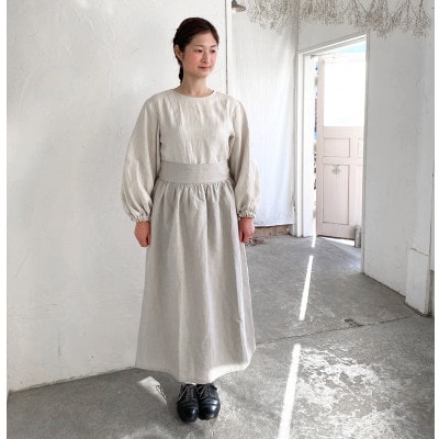 KIKONO Johanna mieli ギャザーエプロン　生成