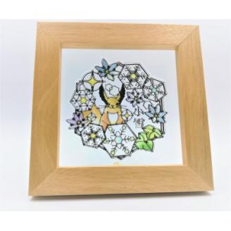 KOEDO川越硝子「切り絵ガラスアート」M(小雪)