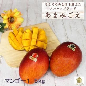 【数量限定・2023年発送】あまみごえマンゴー1.5kg【配送不可地域：離島】