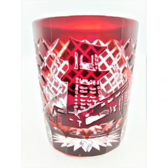 KOEDO川越硝子『川越切子「時の鐘矢来(銅赤)」』