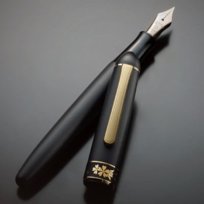 プラチナ万年筆　#3776　センチュリー　純金肥後象嵌「サクラ」　PTB-3000Z【配送不可地域：沖縄県】