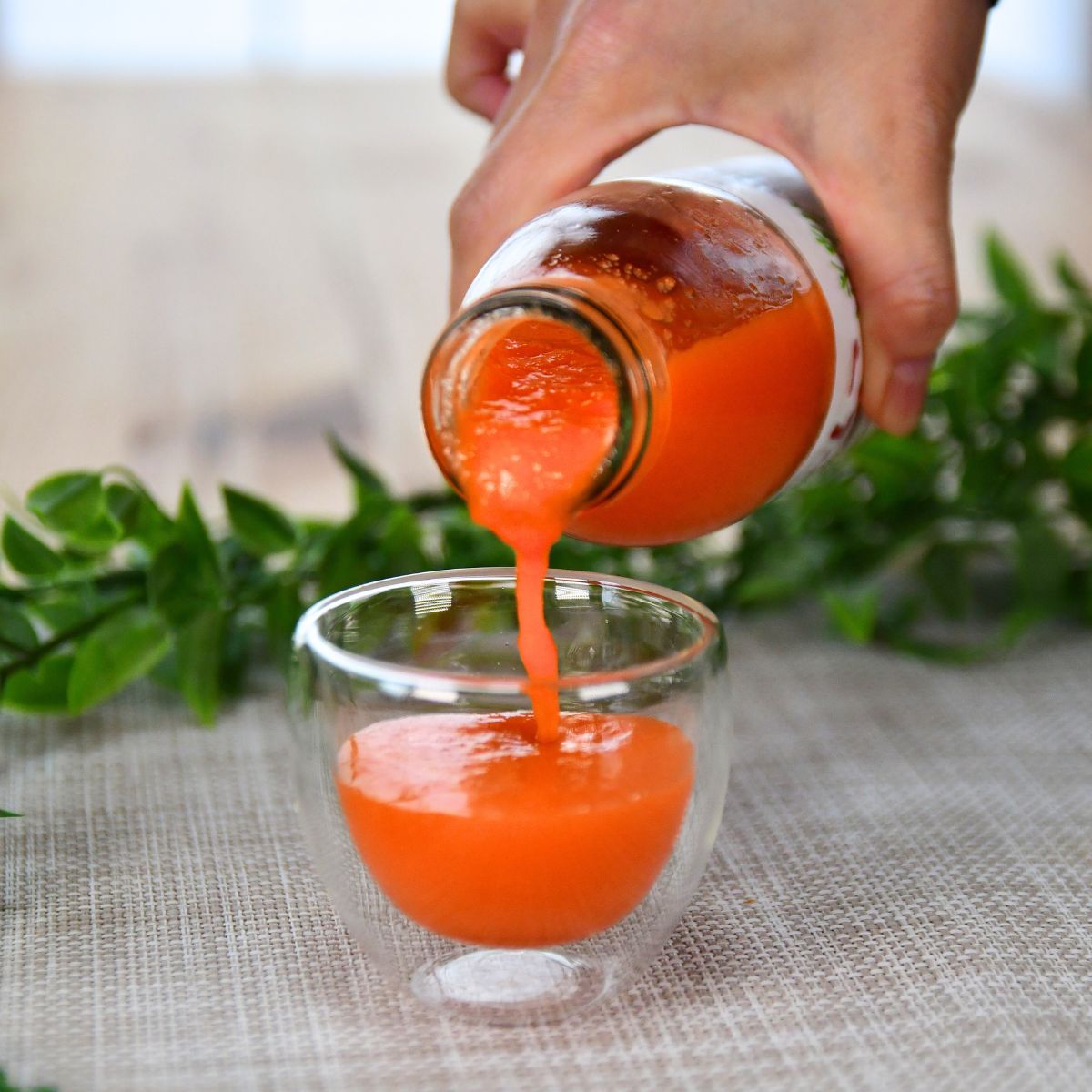 にんじんジュース りんごミックス 1L×6本 オーガニックファーム所沢農人