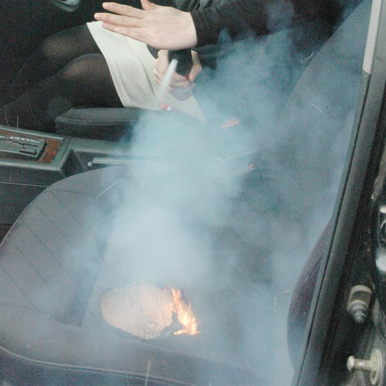 緊急脱出機能付き 小型二酸化炭素消火具 消棒RESCUE YPS-005