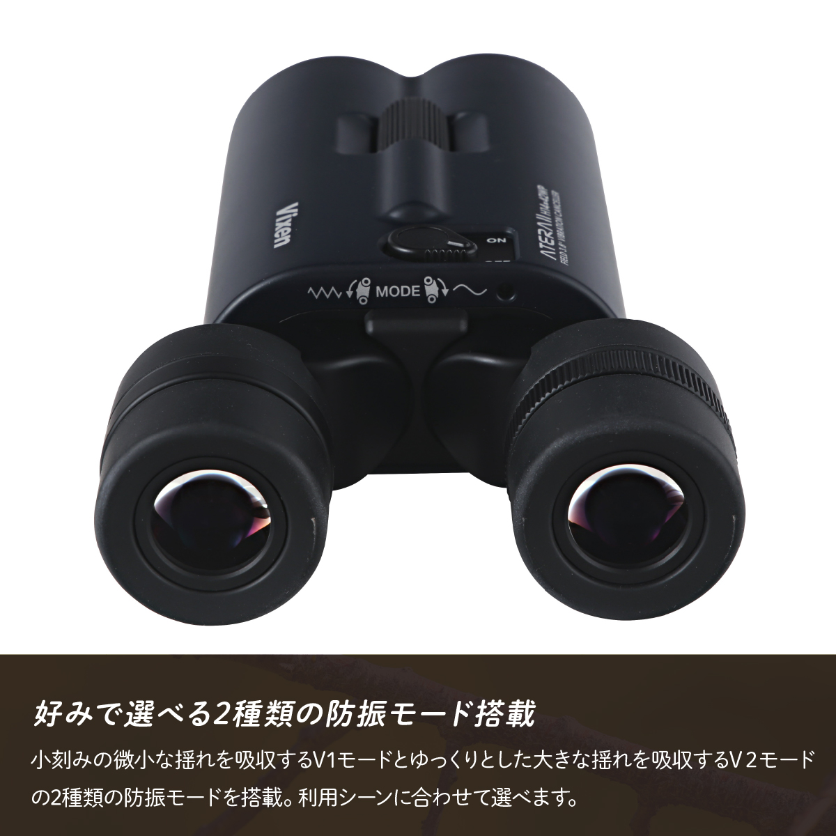 防振双眼鏡 ビクセン アテラ ATERAII H14x42WP (ブラック) Vixen