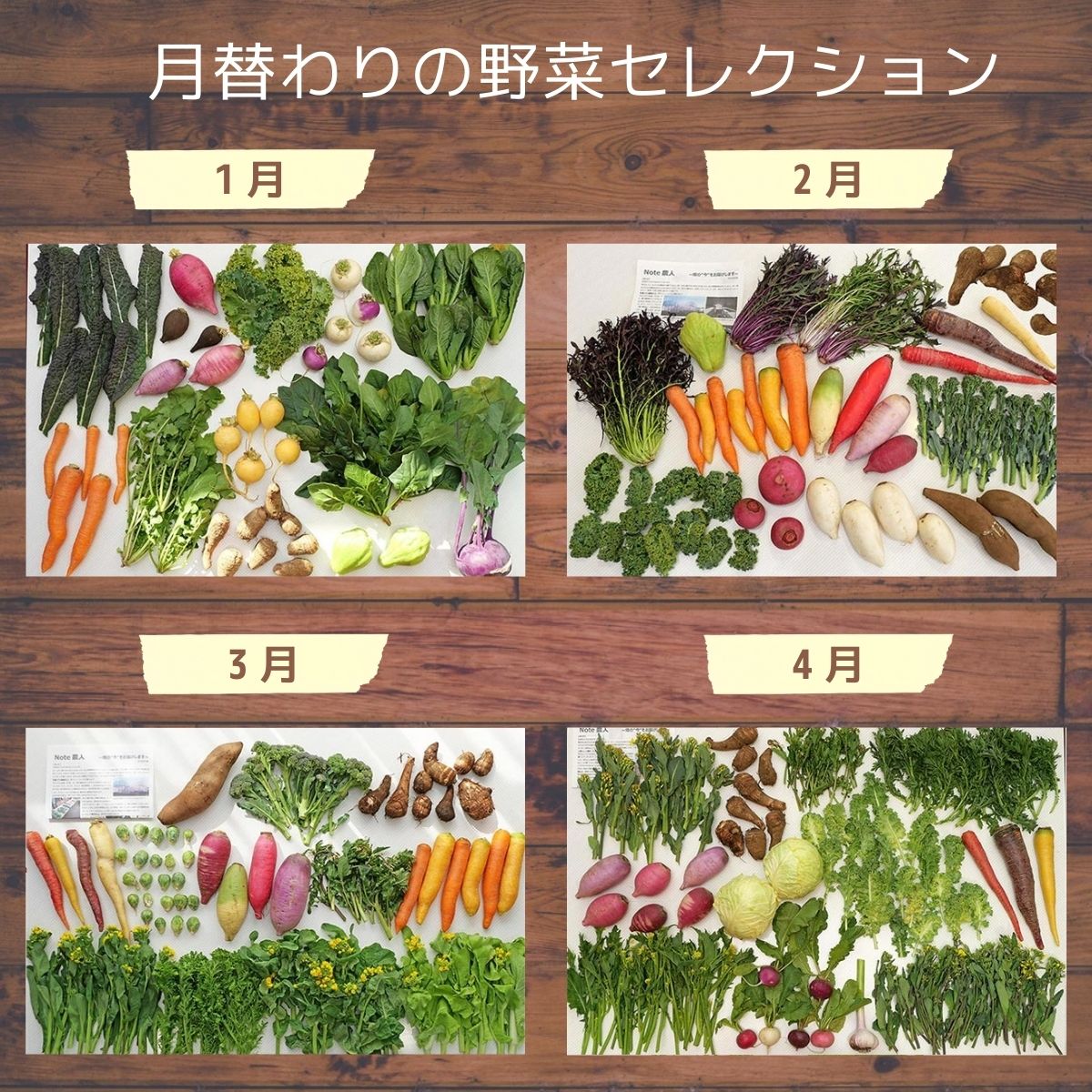＜12ヵ月定期便＞オーガニックファーム所沢農人の旬の野菜詰め合わせ(7～8種)