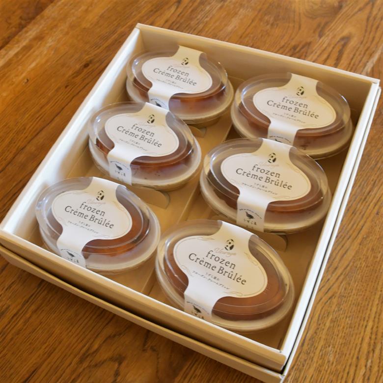 うずら屋のフローズン･クレームブリュレ6個 うずら屋