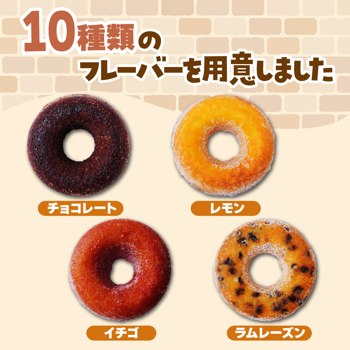 焼きドーナツ 10種10個セット エミール