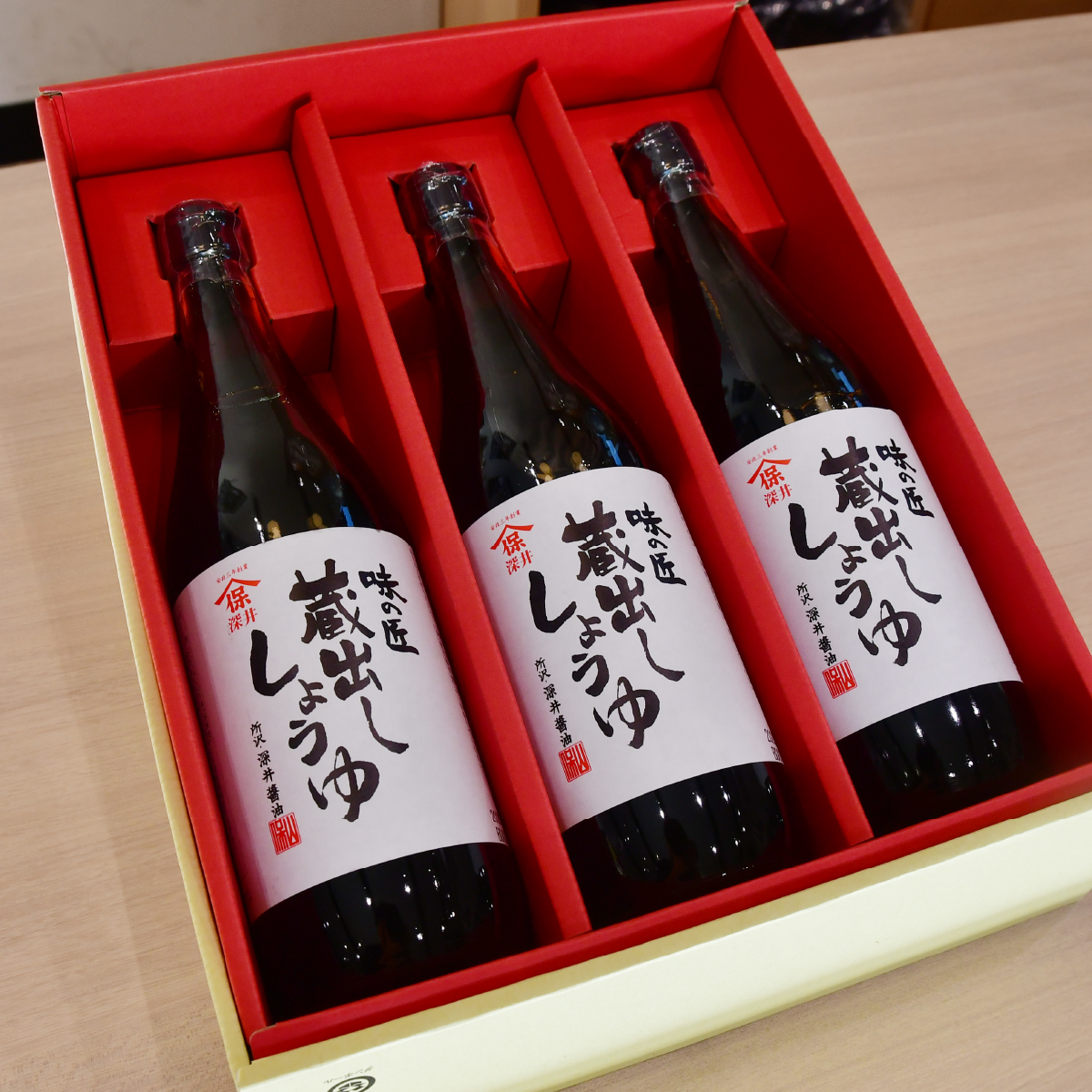蔵出ししょうゆ 720ml×3本 深井醤油