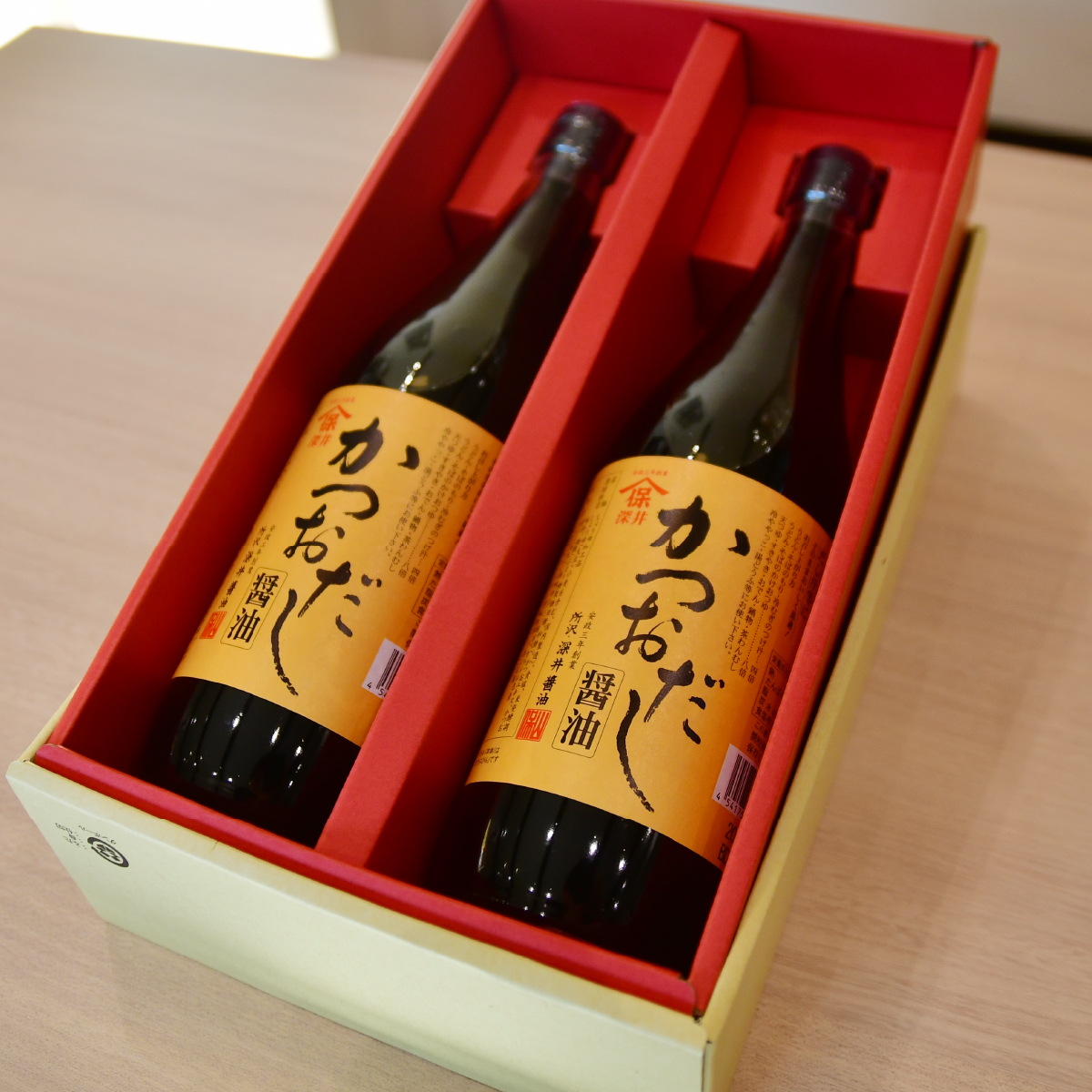 かつおだし醤油 720ml×2本 深井醤油