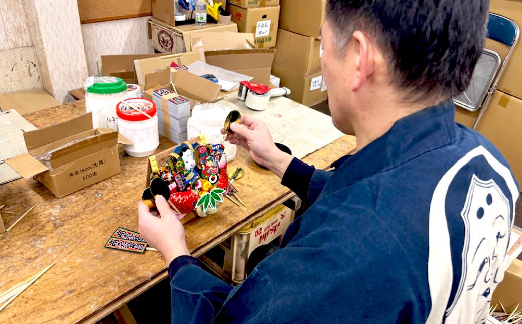 三尺船 御名前札つき | 熊手 縁起物 お守り 飾り 置物 インテリア 初詣 正月 年末年始 酉の市 祭り 神社仏閣 商売繁盛祈願 開店祝い プレゼント ギフト 贈答 株式会社面亀 埼玉県 所沢市