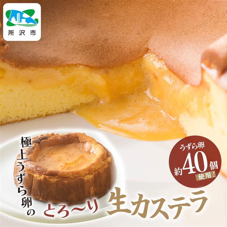 極上うずら卵のとろ～り生カステラ1箱