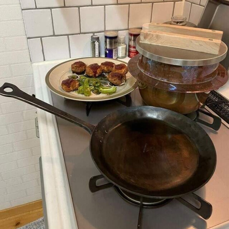 CHIKA PAN 鍛鉄フライパン[52210808] キッチン用品 調理器具 厚みがある 熱が伝わりやすい 肉 野菜 パンケーキ ふっくら ガスレンジ アウトドア 調理I H調理器 料理 キャンプ