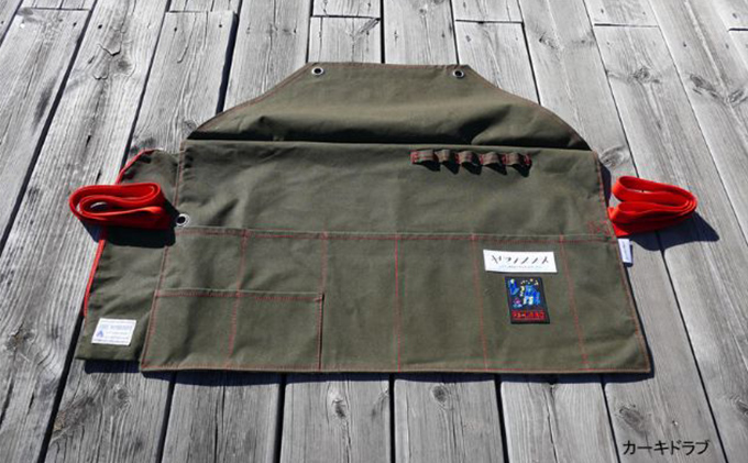 ツールロールエプロン(ヤマノススメ×P3-LABOコラボ)【カーキドラブ】[52217249]