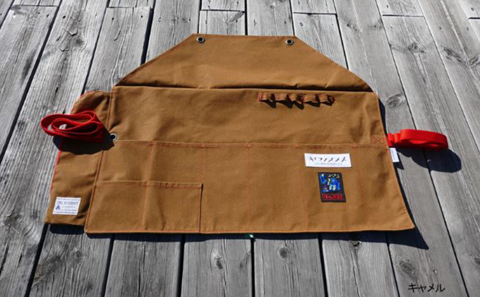 ツールロールエプロン(ヤマノススメ×P3-LABOコラボ)【キャメル】[52217250]