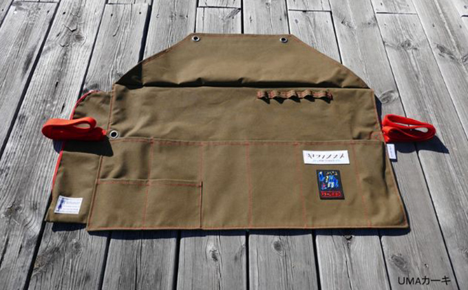 ツールロールエプロン(ヤマノススメ×P3-LABOコラボ)【UMAカーキ】[52217251]