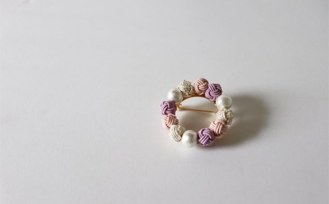 水引ブローチ【あじさい】[52210890]